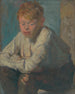 Jongen met rood haar - Elemér Halász-Hradil — weergave van het kunstwerk