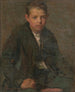 Portret van een jonge arbeider - Elemér Halász-Hradil — weergave van het kunstwerk