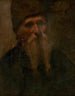 portret van een oude man - Elemér Halász-Hradil — weergave van het kunstwerk