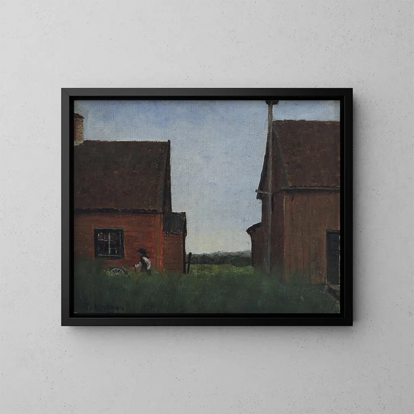 Scène de Lommaryd, Småland - Elias Erdtman — ingelijst kunstwerk aan de muur