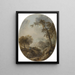 Landscape with Fireplace - Elias Martin — framed artwork on a wall