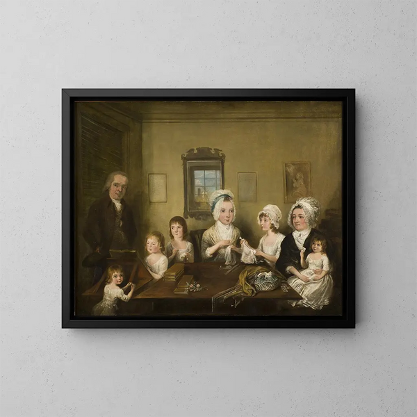 Portret van de familie Latrobe van Fulneck - Elias Martin — ingelijst kunstwerk aan de muur
