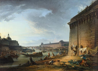 Elias Martin - View of Paris from the Embankment beneath the Pont Neuf.webp
