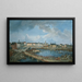 View of Stockholm V - Elias Martin — framed artwork on a wall