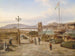 Uitzicht op Buda - Elias Pieter van Bommel — weergave van het kunstwerk