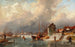 Landschap van een kanaal in de winter - Elias Pieter van Bommel — weergave van het kunstwerk