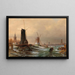 Hollandse houtzagerij schilderij, watermolen en meelmolen nabij Amsterdam - Elias Pieter van Bommel — ingelijst kunstwerk aan de muur