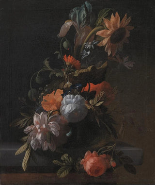 Een bloemenmand - Elias van den Broeck — weergave van het kunstwerk