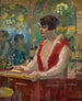 Aan de bar - Élie Anatole Pavil — weergave van het kunstwerk
