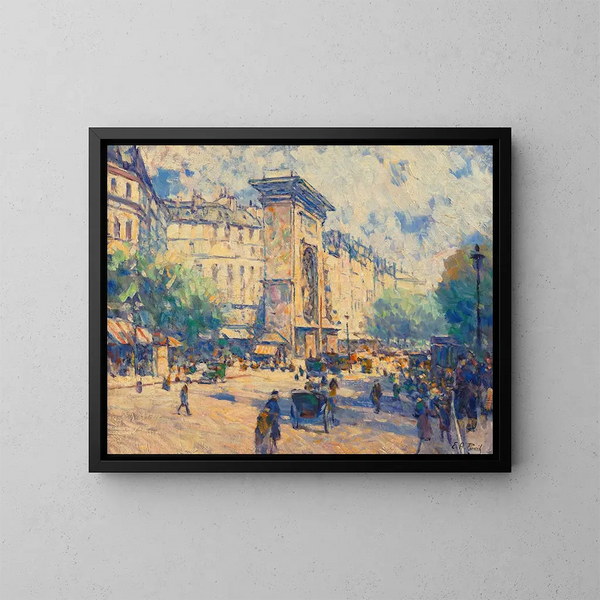 Porte Saint-Denis - Élie Anatole Pavil — ingelijst kunstwerk aan de muur