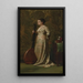 Meis met een luit - Elihu Vedder — ingelijst kunstwerk aan de muur
