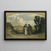 Moines sur la voie Appienne - Elihu Vedder — ingelijst kunstwerk aan de muur