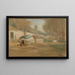 Figuur aan de rand van de weg en paraplu - Elihu Vedder — ingelijst kunstwerk aan de muur
