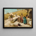De fabel van de molenaar, zijn zoon en de ezel nr. 2 - Elihu Vedder — ingelijst kunstwerk aan de muur