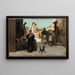 De fabel van de molenaar, zijn zoon en de ezel nr. 4 - Elihu Vedder — ingelijst kunstwerk aan de muur