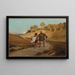 De fabel van de molenaar, zijn zoon en de ezel nr. 8 - Elihu Vedder — ingelijst kunstwerk aan de muur