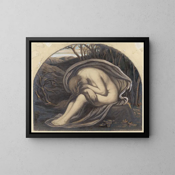 La Madeleine - Elihu Vedder — ingelijst kunstwerk aan de muur