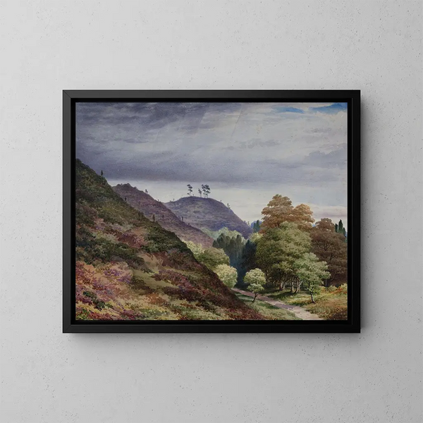 Heuvel van Cofton - Elijah Walton — ingelijst kunstwerk aan de muur