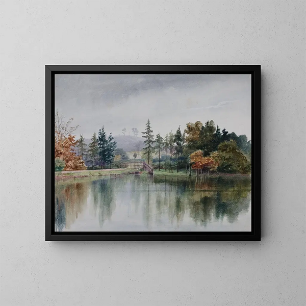 In de tuin van de roos en de kroon - Elijah Walton — ingelijst kunstwerk aan de muur