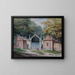 Ingang van de poorten van het paviljoen in Aston Hall - Elijah Walton — ingelijst kunstwerk aan de muur