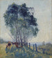 De acacia's - Elioth Gruner — weergave van het kunstwerk