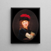 Portret van een meisje - Elisabeth Louise Vigée Le Brun — ingelijst kunstwerk aan de muur