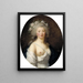 Portret van een jonge vrouw in Flore - Elisabeth Louise Vigée Le Brun — ingelijst kunstwerk aan de muur