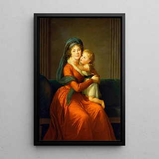 Elisabeth Louise Vige Le Brun - Portrait of princess Alexandra Golitsyna and her son Piotr.webp