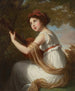 Portrait of the artist Jeanne Julie Louise Le Brun's daughter 1780-1819 playing the guitar - Elisabeth Louise Vigée Le Brun — artwork view