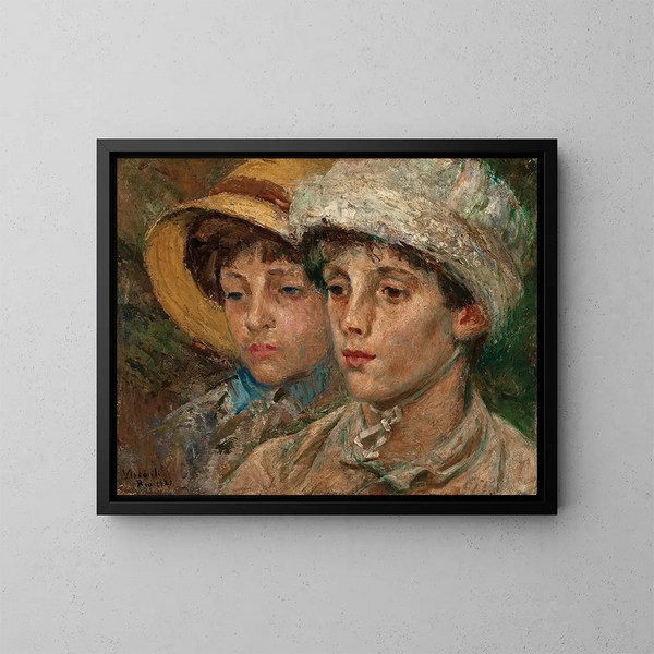 Vrienden onafscheidelijk - Eliseu Visconti — ingelijst kunstwerk aan de muur
