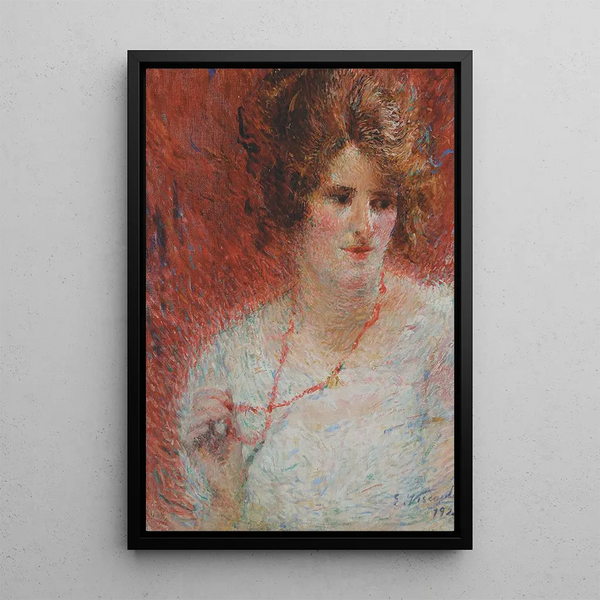 Le collier - Eliseu Visconti — ingelijst kunstwerk aan de muur