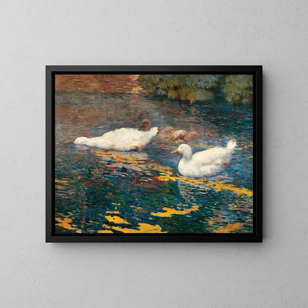 Eenden op het meer - Eliseu Visconti — ingelijst kunstwerk aan de muur