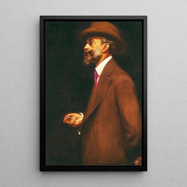 Reproductie van het schilderij Portrait de Gonzaga Duque - Eliseu Visconti