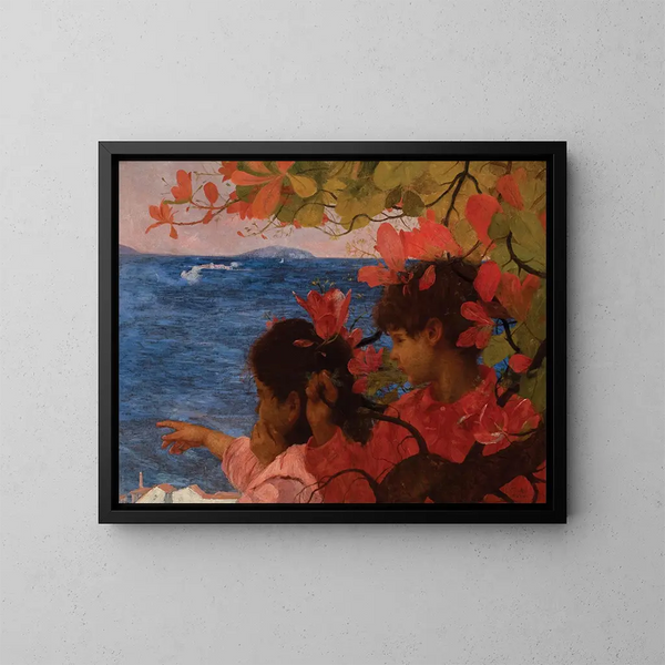 Zeezicht - Eliseu Visconti — ingelijst kunstwerk aan de muur