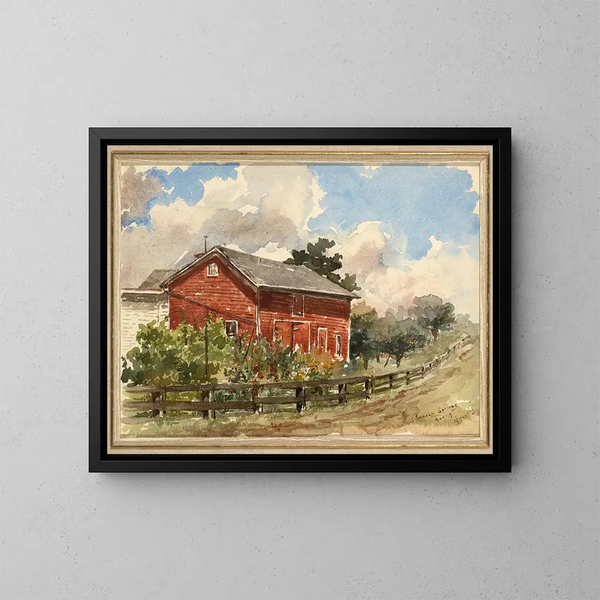 Sharon Springs - Elizabeth Boott Duveneck — ingelijst kunstwerk aan de muur