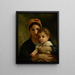 Copy of Young Girl and Child - Elizabeth Jane Gardner Bouguereau — framed artwork on a wall