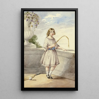 Elizabeth Murray - Young Girl with Crop and Cricket Bat.webp