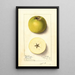 Malus domestica Yellow Newtown - Ellen Isham Schutt — ingelijst kunstwerk aan de muur