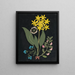 Paper Cut Flowers Album Painting pl. 04 - Ellen W. — framed artwork on a wall