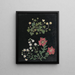 Paper-cut flower album painting pl. 15 - Ellen W. — framed artwork on a wall