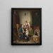 De vreugde van de grootvader - Emil Bauch — ingelijst kunstwerk aan de muur