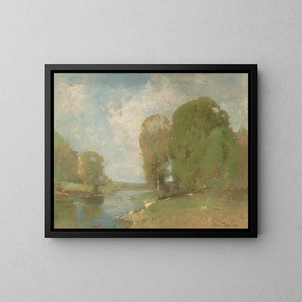 Prairie de la Fontaine - Emil Carlsen — ingelijst kunstwerk aan de muur