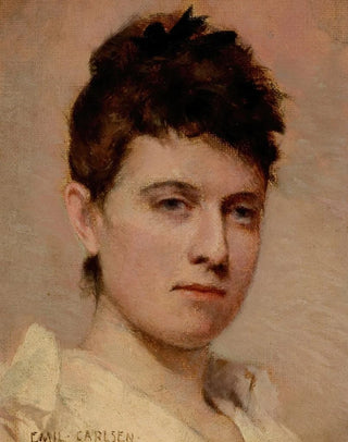 Emil Carlsen - Portrait of a Young Woman.webp