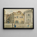 La Maison du Bourreau à Vienne - Emil Hütter — framed artwork on a wall