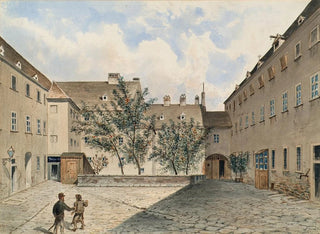 Emil Htter - Das ehemalige CarmeliterNonnenkloster und sptere PolizeiGefangenenhaus in der Sterngasse in Wien.webp