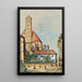 L'église des Minorites à Vienne - Emil Hütter — framed artwork on a wall