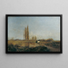 on the Thaya near Lundenburg - Emil Jakob Schindler — framed artwork on a wall
