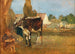 Study of animals Landscape with farm cows and farmer woman - Emil Jakob Schindler — artwork view