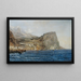 Coastal Landscape in Dalmatia - Emil Jakob Schindler — framed artwork on a wall