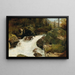 Scene of the Gesäuse region - Emil Jakob Schindler — framed artwork on a wall